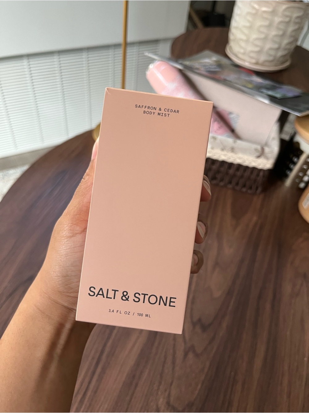 SALT & STONE Saffron & Cedar Body Mist